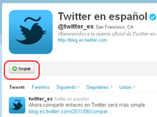 twitter - seguir