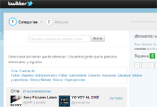 Categorías en twitter