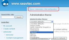 Cambiar el tema de administracion en Drupal 6