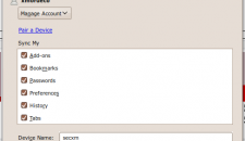Firefox Preferences Sync