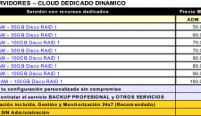 SEAVTEC - IT Cloud - Precios servidores